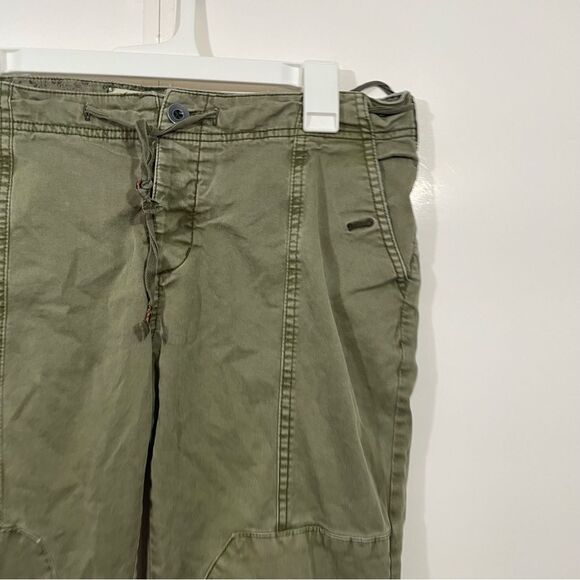 Anthropologie Hei Hei Green Cropped Cargo Pants - Picture 3 of 6